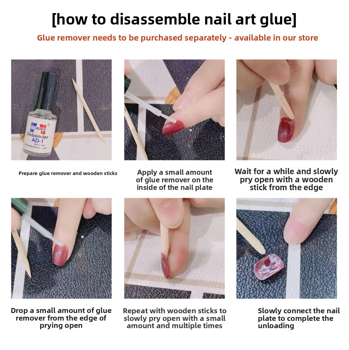 0967- Handmade press on nails fake nails removable