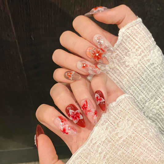 0978- Handmade press on nails fake nails removable